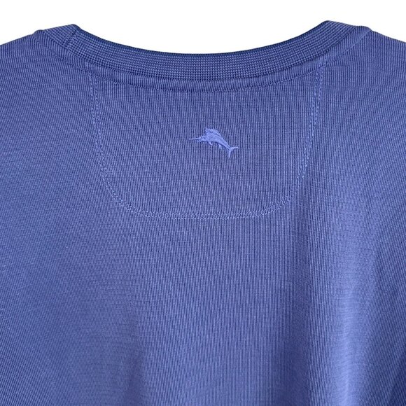 Tommy Bahama Big & Tall 3XLT Coastal Crest Long Sleeve Crew T-Shirt Ultramarine - Picture 7 of 10